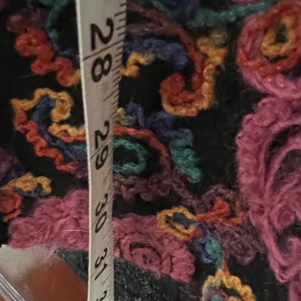 Sioni Woman’s Cardigan Mohair Wool Blend Embroidered size Large - Picture 12 of 12